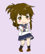 何やら嫌そうな電ちゃん