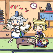 ジャムの蓋が開かない豊聡耳神子様とわれにおまかせををしてる物部布都ちゃん