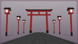 灯篭のある参道ver1.05