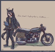 一杯のコーヒーを求めて今日も彼女は