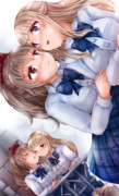 創作百合　『君とこの空の下に……』　その２（END）