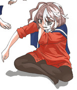 あぐらかいてるメイちゃん