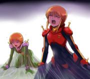 ファイティングスーツを装着中のプルプルツー