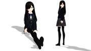 MMD版黒髪少女(学生服)