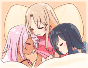 仲良しすやすや三姉妹