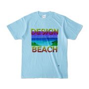 Tシャツ | ライトブルー | DESIGN_BEACH斬