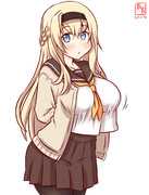 わんどろ冬セーラーのスパ先輩