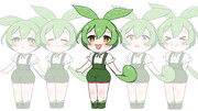 ずんだもんミニキャラ立ち絵【素材】