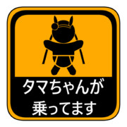 タマちゃんが乗ってます
