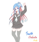 サウスダコタさんとお絵描き練習