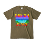 Tシャツ | オリーブ | DESIGN_BEACH斬