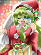 守谷神社のサンタさん