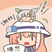 帽子の上のネコがスカイになってる理事長