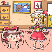 フランドール・スカーレットさんのところに遊びに来たゆっくりさん