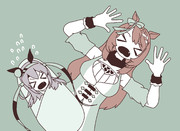 哀叫しながらもけなげに赤ちゃんをあやすクリーク