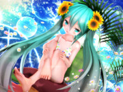 【ちびミクちゃん萌えリンク】足先で すりすり…♡