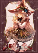 魔女のクリスマスカフェタイム(背景なし版)