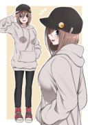 パーカーワンピ ニコニコ静画 イラスト