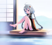 あかりちゃん×足湯