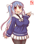 わんどろ冬セーラーのイク