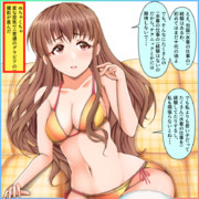 水着グラビアの仕事に臨む服部瞳子さん