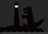 灯台と怪獣
