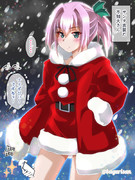 サンタ衣装だ不知火さん