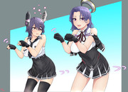 可愛く踊る天龍型さん