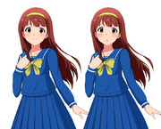 アイマスキャラに制服着せてみる　田中琴葉　ときめきメモリアルよりきらめき高校制服