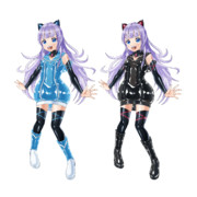 【VTuber絵】ラバースーツVTuber海月アワノ差分♪