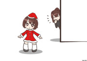 置いてあったからサンタの衣装を着てみた日向