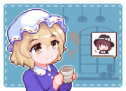 【GIF】蓮子の話を永遠に聞き続けるメリー