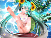 【ちびミクちゃん萌えリンク】ふとももさんを 支えて…♡