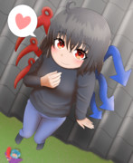 屋根上のジーパン＆ニットぬえちゃん