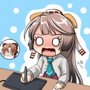 自分の薄い本のアシスタントをやらされる風雲ちゃん