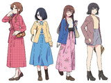 えのぐ フラワースタンド キャラクターパネル用イラスト