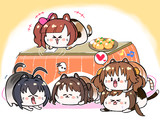 こたつでごろごろニャーと過ごす、ぬこデレラ達(*´ω`*)