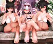 【あたかおルーム】アズレンお姉さん達の 足裏と甲と足指さん…♡