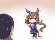 一定の信頼を得るとお気に入りのファースリッパを進呈してくれるアヤベさん