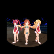 【3DMMD】ボードウォークで大胆に夕涼む水無月サラミん