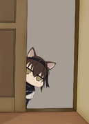 様子を窺う初月