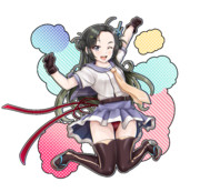 巻波ちゃんとガッサ衣装