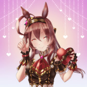 【ウマ娘絵】マスター♪私とチョコレート..どちらを選びますか？