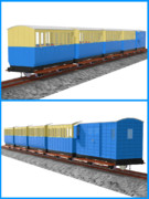 汽車のえほん スカーロイ鉄道の4輪客車