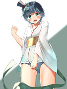 袴をしゅるっと