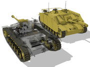 【MMDモデル配布】　Ⅲ号突撃砲G型後期型　溶接防盾