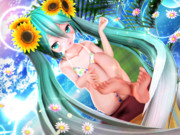 【ちびミクちゃん萌えリンク】足裏さん見せちゃう…っ♡