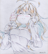 幸せいっぱいな嫁さん。