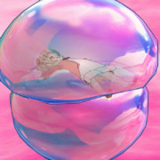 【gifアニメ】割れないシャボン玉でぽよぽよして遊びたい