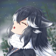 遠吠えするタイリクオオカミさん